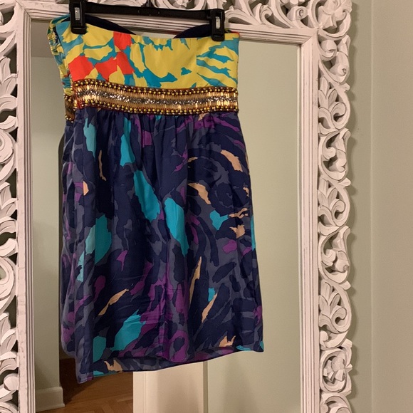 Tibi colorful strapless dress - Picture 4 of 6